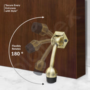Plantex Door Stopper for Main Door/5-Inch Stopper with Rubber Grip/Stoppers for Wooden Door/Stops for Door – Pack of 1 (Brass Antique)