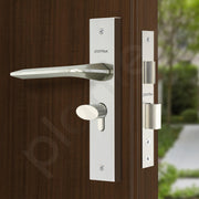Plantex Door Lock for Main Door/6-Lever Lock Mechanism with 3 Years of Warranty by plantex/Mortise Door Lock Handle Set with 3 Keys, Brass Lock Body & Cylinder (8105-Matt)