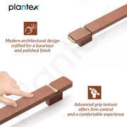 Plantex 12 Inch Main Door Handle/Aluminium Handle for Door/Pull-Push Handle for Home/Office/3 Years Warranty By Plantex - Pack of 1 (APS-613, Rose Gold)