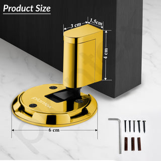 Plantex Door Stopper for Home/Floor Mounted Door Stoppers/Stopper for Hotel/Office -Pack of 1 (PVD Gold)