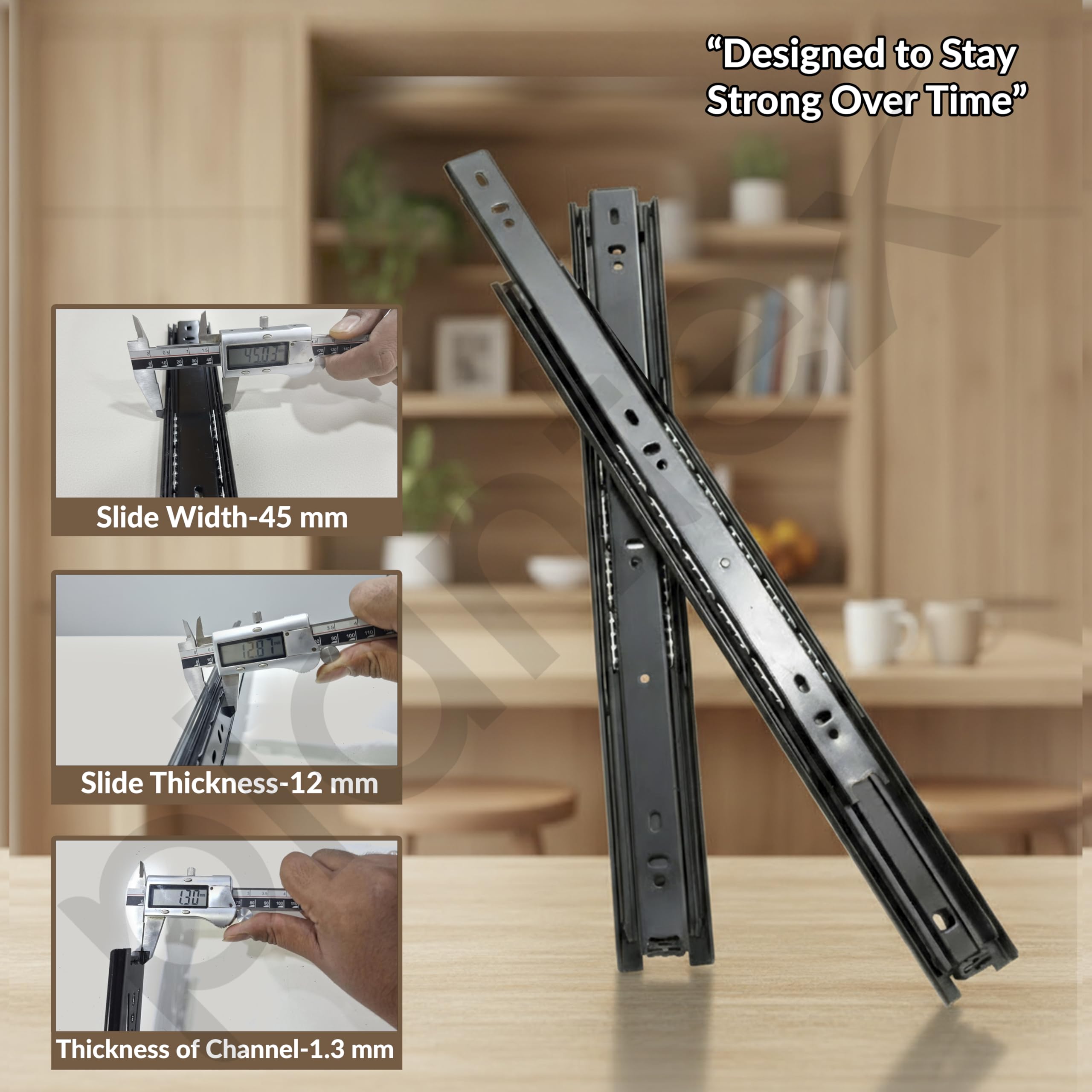 Plantex Drawer Channel/Regular Close Ball Bearing Slider Drawer