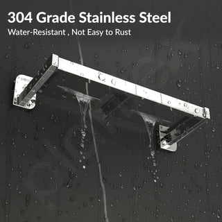 Plantex Double Soap Dish for Bathroom/304 Grade Stainless Steel Dual Soap Case/Soap Stand/Soap Holder/Bathroom Accessories - Pack of 1 (1913, Chrome)