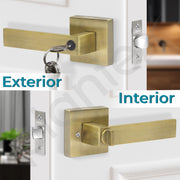 Plantex Door Lock/Heavy Duty Main Door Lock with 3 Key/Mortise Locks for Home/Office/Hotel - (9807-Brass Antique)