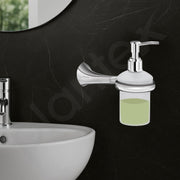 Plantex Smero Pure Brass Made Handwash Holder for Wash Basin/Liquid Soap Dispenser/Shampoo Dispenser - Craft (Chrome)