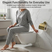 Plantex 304 Grade Stainless Steel Toilet Paper Roll Holder for Bathroom/Tissue Paper Holder/Bathroom Accessories - Daizy (Antique)