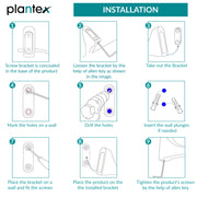 Plantex Rich Brass Bathroom Accessories - Unique Tooth Brush Holder/Tumbler Holder/Toothpaste Holder(Chrome)
