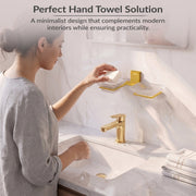 Plantex 304 Grade Stainless Steel Frosted Glass Double Soap Holder/Soap Stand/Dual Soap Dish/Bathroom Accessories - Crystal (PVD Gold)