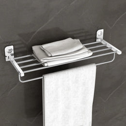 Plantex Dream Stainless Steel Towel Rack for Bathroom/Towel Stand/Towel Hanger/Bathroom Accessories - (24 Inch-Chrome) - Pack of 1