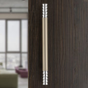 Plantex Heavy-Duty Golden Lotus 14 Inch Main Door Handle for Home/Glass & Wooden Door/Pull-Push Handle for Home/3 Years Warranty Pack of 1 (Satin White)