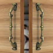 Plantex 14 Inch Main Door Handle/Aluminium Door Handle/Pull-Push Handle (Pack of 2, Brass Antique)