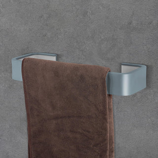 Plantex Aluminium and Acrylic Towel Hanger for wash Basin/Single Towel Rod for Bathroom/Hand Towel Hanger/Bathroom Accessories (Grey and Milky White) 9 Inch