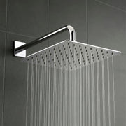 Plantex Stainless Steel 8 Inch Rain Flow Overhead Shower with Water Saving Nozzle/Bathroom Shower/Adjustable Shower Head for Bathroom without Arm - (APS-617-Chrome)