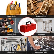 Plantex 12-inch Metal Tool Box for Tools/Tool Box Empty for Home Use/Compact Tools Box (Red) 31 X 11 X 10.5 cm