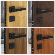 Plantex Triple Security Door Lock For Home/Main Door Lock Set With 3 Years Of Warranty/Mortise Lock For Door With Brass Lock Body & Cylinder(7107 - Black), Knob