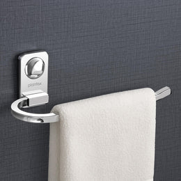 Plantex Metro Platinum Stainless Steel Hand Towel Ring/Napkin Hanger for Bathroom/Towel Holder for wash Basin/Bathroom Accessories