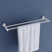 Plantex Stainless Steel Heavy and Sturdy Dual Towel Rod for Bathroom/Towel Hanger/Towel Holder/Bathroom Accessories (24-inch) Chrome Finish