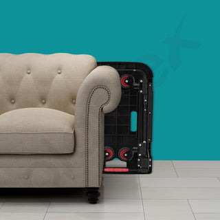 Plantex Platfom Trolley/Heavy Duty Trolley/Hand Truck/Trolley for Goods Carrying/Trolley with Foldable Guared Wheels/Utility Cart for Luggage Moving - (Red & Black)