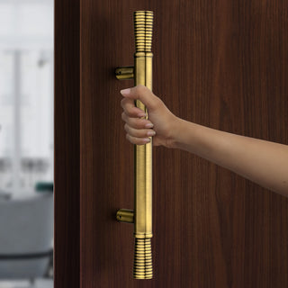 Plantex Heavy Duty Main Door Handle/14 Inch Door Handle for Main Door/Pull-Push Handle for Glass/Wooden Door- Pack of 1 (Brass Antique) - 3 Years Warranty