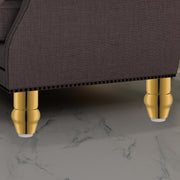 Plantex 4 Inch Sofa Legs for Bed Furniture/Sofa Legs for Table/Sofa Support Legs with Rubber Grip (Chrome, 6 Pcs)