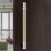 Plantex Premium Main Door Handle/14 Inch Door Handle for Main Door/Pull-Push Door Handle for Home/Office/Hotel - Pack of 1 (Satin White-Chrome Finish) - 3 Years Warranty