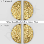 Plantex Door Handle/8 Inch Main Door Handle/Door Handle for Home/Pull-Push Door Handle/Door Accessories - Pack of 1 (Gold)