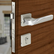 Plantex Triple Security Door Lock for Home/Main Doorlock Set with 3 Years of Warranty/Mortise Locks for Door with Brass Lock Body & Cylinder(7086 - Satin White & Chrome)