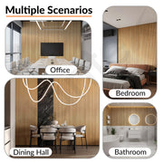 Plantex PVC 3D Fluted Wall Panels for Home Decor/Louvers Wall Panel 10 Feet/Eco-Friendly PVC Panels/Pack of 10 Covers 100 Sq. Ft (Golden Oak - 9G)