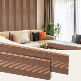 Plantex Louvers Panel for Wall/8 Feet Wall Panels/3D Charcoal Panel for Interior Walls Décor - Pack of 10 Covers - 80 Sq. Ft, Size-1 Feet x 8 Feet (YD-1210)