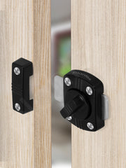 Plantex Door Latch Lock for Door/Baby Latch for Bathroom/Door Stopper/Latch Lock for Main Door -Pack of 1 (Black)