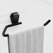Plantex Towel Holder for Bathroom/304 Grade Stainless Steel Napkin Ring/Towel Hanger/Towel Ring/Bathroom Accessories - Pack of 1 (PMB-2404, Z-Black)