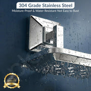 Plantex 304 Grade Stainless Steel Soap Holder for Bathroom/Soap Dish/Soap Stand/Bathroom Accessories - Squaro (Chrome)