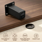 Plantex Magnetic Door Stopper for Home/Main Door/Wooden Door/Gate - Pack of 3 (Matt Black)