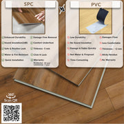 Plantex SPC Tiles for Floors/Interlocking Sound Insulated Floor Tiles/Click N Lock Wooden Flooring for Livingroom/Kitchen -30 Square Feet/10 Tile,Legacy Wood-DIY Installation(Water&Fire Resistant)