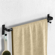 Plantex Towel Holder for Bathroom/24 inch Single Towel Rod/Towel Bar/Towel Hanger/Bathroom Accessories -Pack of 1 (1511, Black)