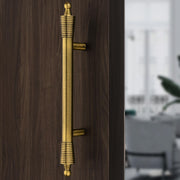 Plantex Heavy Duty Main Door Handle - 14 Inch Pull-Push Handle for Glass & Wooden Doors - Pack of 1 (Brass Antique) - 3 Years Warranty