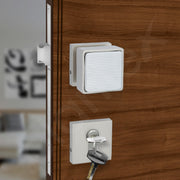 Plantex Heavy Duty Door Lock/Main Door Mortise Lock Handle/Handle Set for Home/Office/Door Accessories - (PT-011, Satin & Chrome)