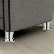 Plantex Heavy Duty Round 3 inch Spare Sofa Legs for Bed Furniture/Sofa Legs for Furniture Fitting/Table Legs/Sofa Leg Set of 6 pcs (Chrome)