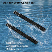 Plantex 22 Inch Soft Close Drawer Channel/Regular Close Ball Bearing Slider Drawer Channel for Home, Kitchen & Wardrobe/Telescopic Channel for Drawer - Pair of 1 (Black)