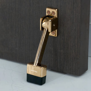 Plantex Rich Rose Gold Gate Stopper for The Door with Rubber Grip 5-inch Long Door Stopper for The Wooden Door (Pack of 8)