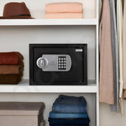 Plantex 23 Litre Safe Locker for Home/Electronic Safety Locker with Master & User PIN Code Access with Emergency Key/Hotel Safe Box/2 Years Warranty By Plantex - Black