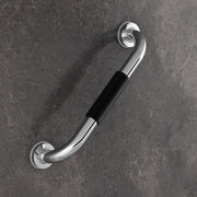 Plantex Stainless Steel Grab Bar for Toilet with Grip/14-inch Anti-Slip Handle for Bathroom Support - Pack of 1 (Chrome)
