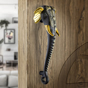 Plantex Premium Main Door Handle/17- inches Door Handle for Main Door/Pull Push Handle/Door and Home Decore Ganesh Shape Design/3 Years Warranty Pack of 1 (677- Brass Antique Finish)