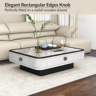 Plantex Knobs for Drawers/Drawer Knobs for Cabinets/Pull-Push Knobs for Kitchen/Bedroom Drawer - Pack of 1 (SH-434, DC-Black & Green)