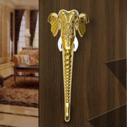 Plantex Premium Elephant Main Door Handle/17-inches Door Handle Main Door/Pull Push Handle/Door and Home Decor - Pack of 1 (677-Golden Finish)