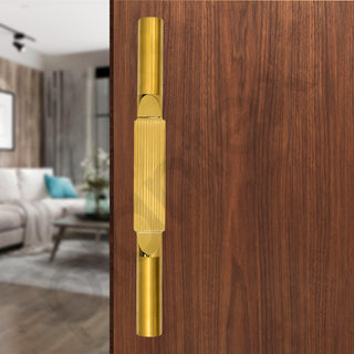 Plantex Door Handle/15 Inch Main Door Handle/Handle for Wooden Door/Pull-Push Door Handle/Door Accessories (Pack of 1, Gold) 3 Years Warranty