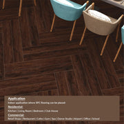 Plantex SPC Tiles for Floors/Interlocking Sound Insulated Floor Tiles/Click N Lock Wooden Flooring for Livingroom/Kitchen/Bedroom -60 Square Feet/20 Tiles,Route-DIY Installation(Water&Fire Resistant)