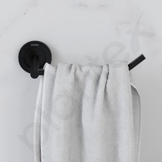 Plantex Stainless Steel Black Powder Coating Bathroom Toilet Paper Holder/Toilet Tissue Holder for Washroom/Kitchen/Bathroom Accessories (Black)