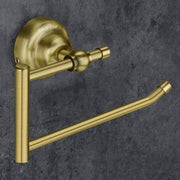 Plantex 304 Grade Stainless Steel Bathroom Accessories Set of 3 - Towel Stand/Napking Hanger/Dual Soap Holder for Bathroom - Skyllo (Brass Antique)