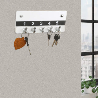 Plantex Acrylic Key Holder for Home/Key Hangers for Wall/Home Key Holder for Wall/Key Stand - Wall Mount (5 Hooks - White)