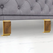 Plantex Heavy Duty Stainless Steel 4 inch Sofa Leg/Bed Furniture Leg Pair for Home/Furniture Sofa Legs for Table/Sofa Support Legs/Sofa Furniture Leg (Gold) Set of 10 Pcs